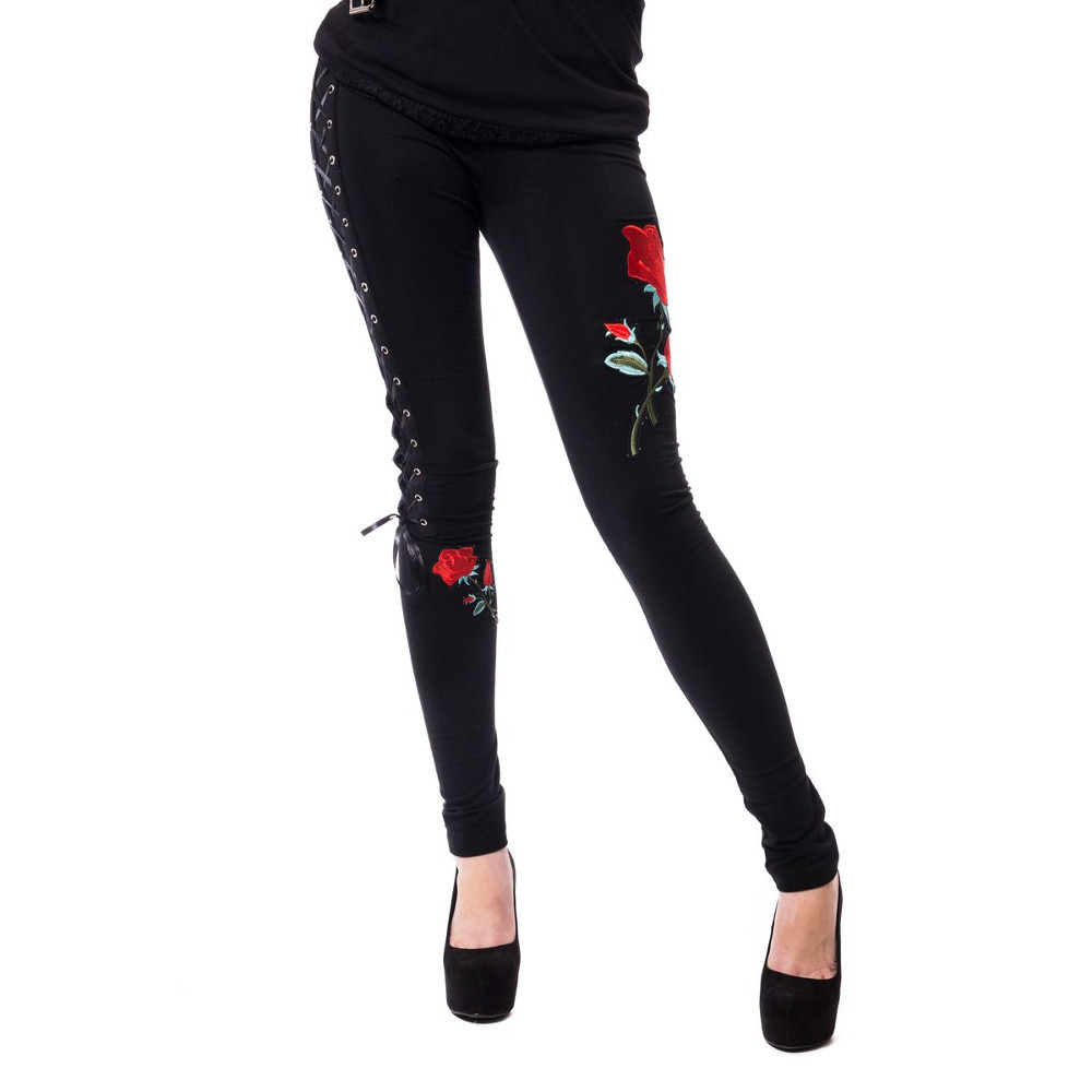 Vixxsin - ROSE CORSET Gamaschen - Schwarz